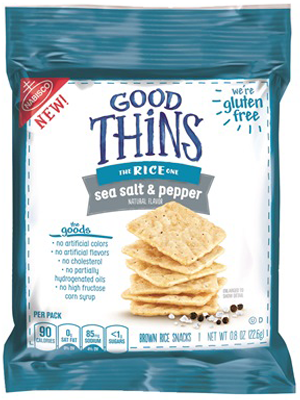 Good Thins Crackers, Salt & Pepper (36/0.8oz) - Bonvera